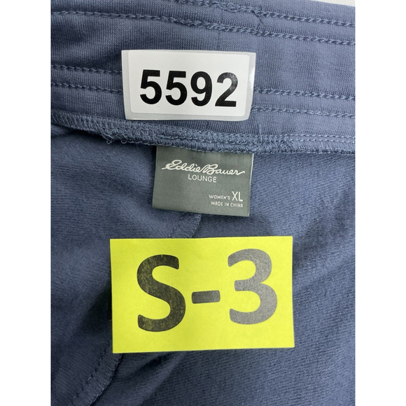 Womans Eddie Bauer Lounge Pullon Jogger Pants XL Blue Elastic Waist - Picture 3 of 9